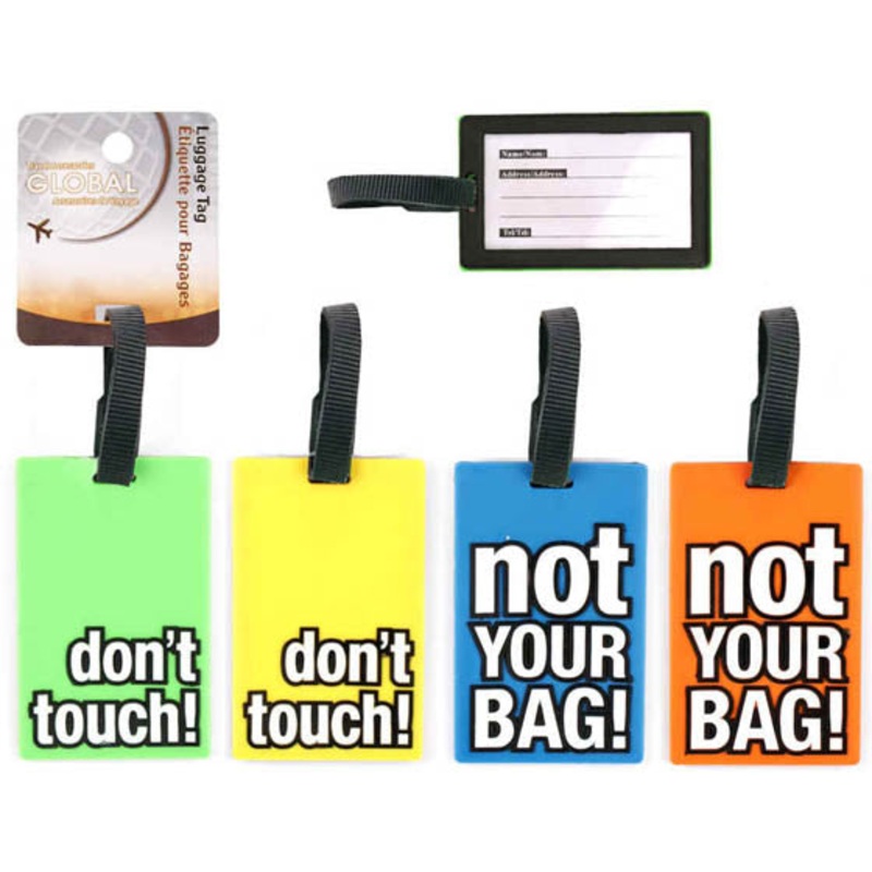 83369 – LUGGAGE TAG 6INCH ASSORTED STYLE