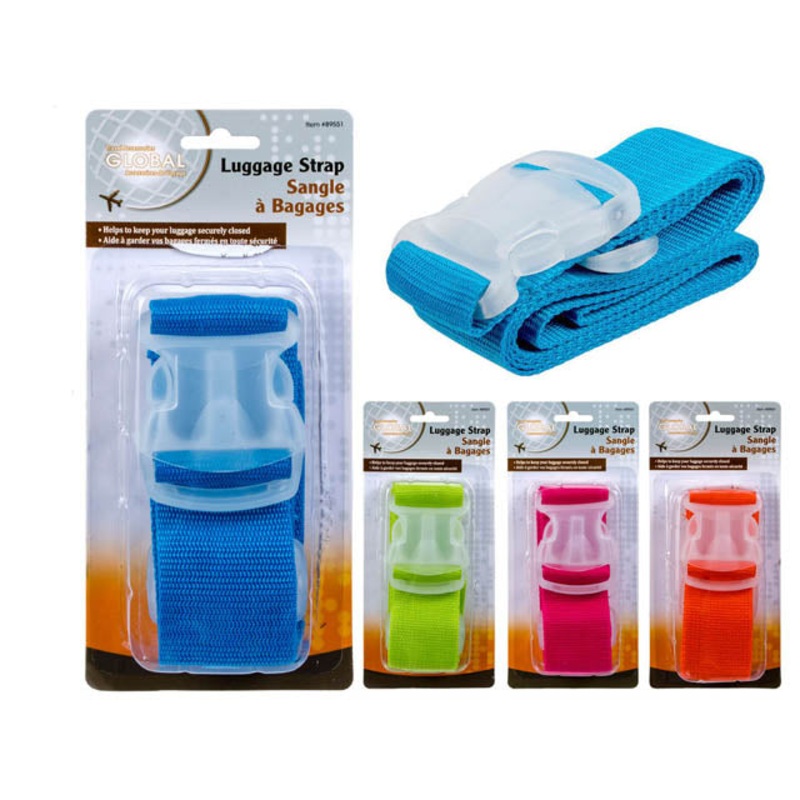 89551 – LUGGAGE STRAP ASSORTED COLORS 72 X 2INCH