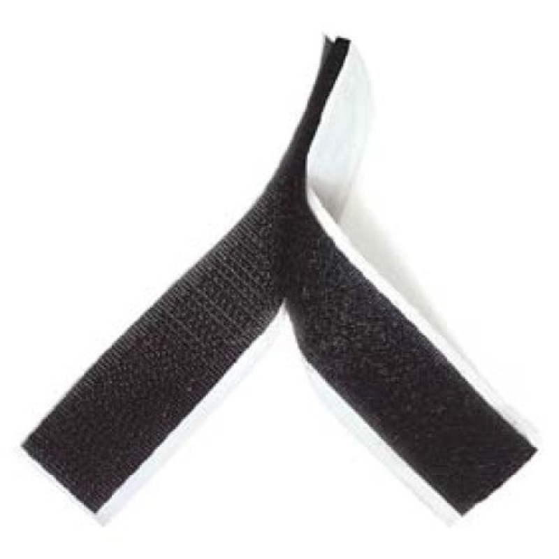 SA-108 – VELCRO HOOK AND LOOP 20MM X 27 CM 1 PAIR BLACK AND WHITE