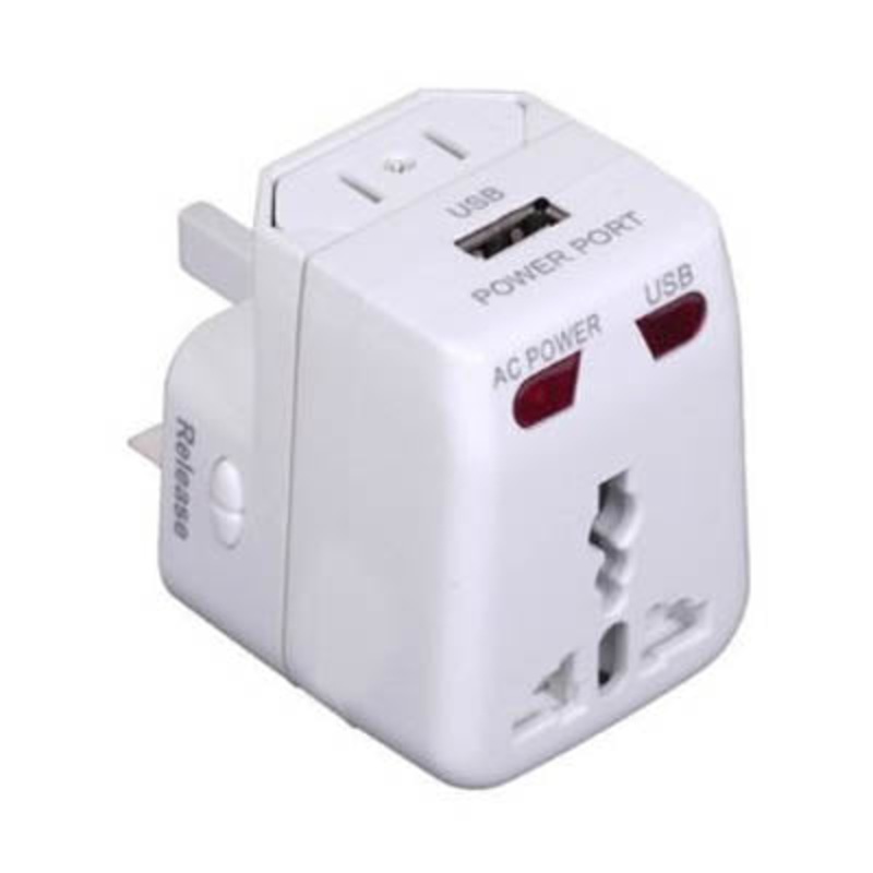 TA-USB – TRAVEL ADAPTER UNIVERSAL W/USB