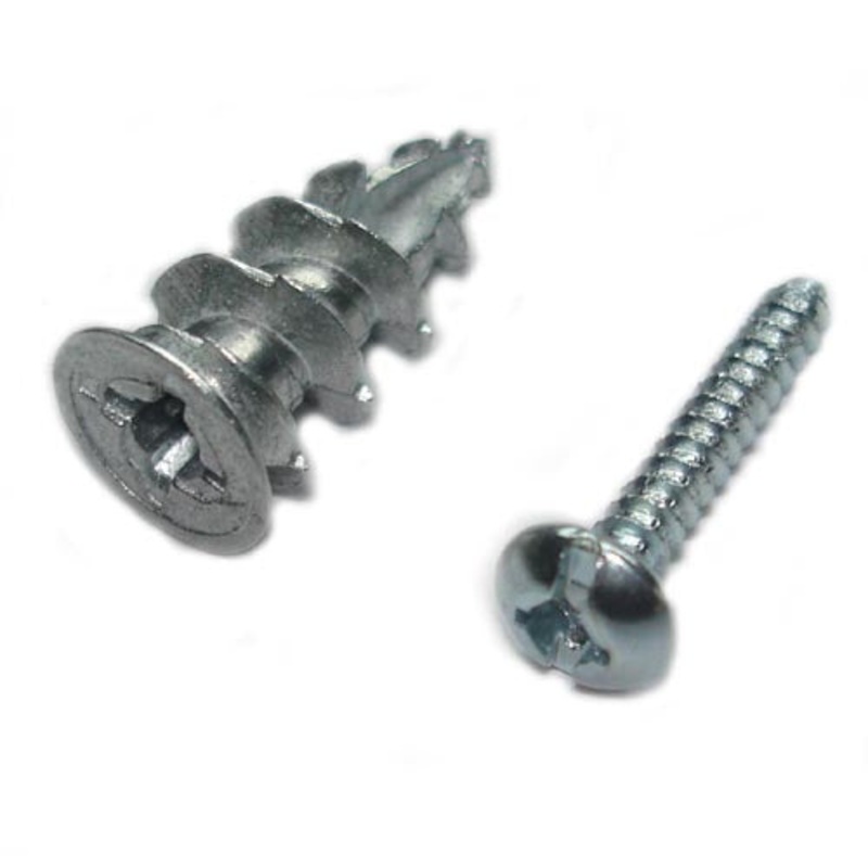 034R – ANCHOR WALLDRILLER ZINC #6 DRYWALL 52LBS W/SCREWS 12PC/SET
