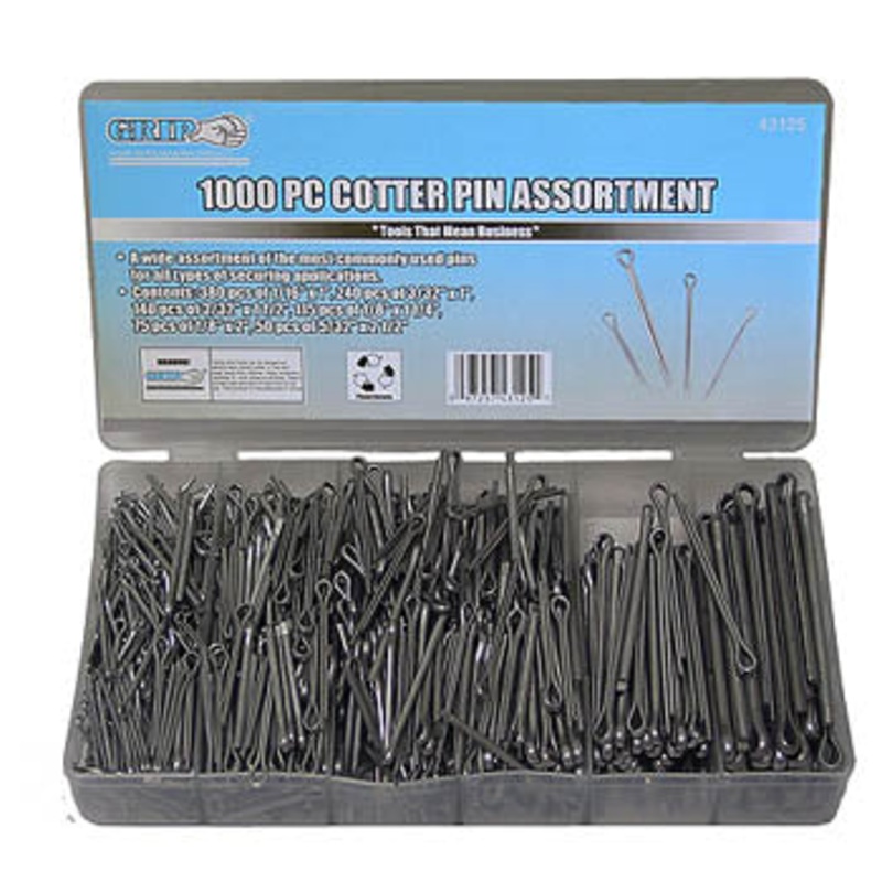 43125 – COTTER PIN ASSORTED  (1000 pcs/pkg)