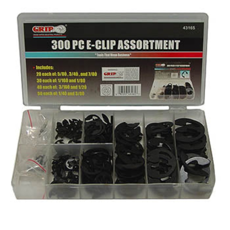 43165 – E-CLIP ASSORTED  (300 pcs/pkg)