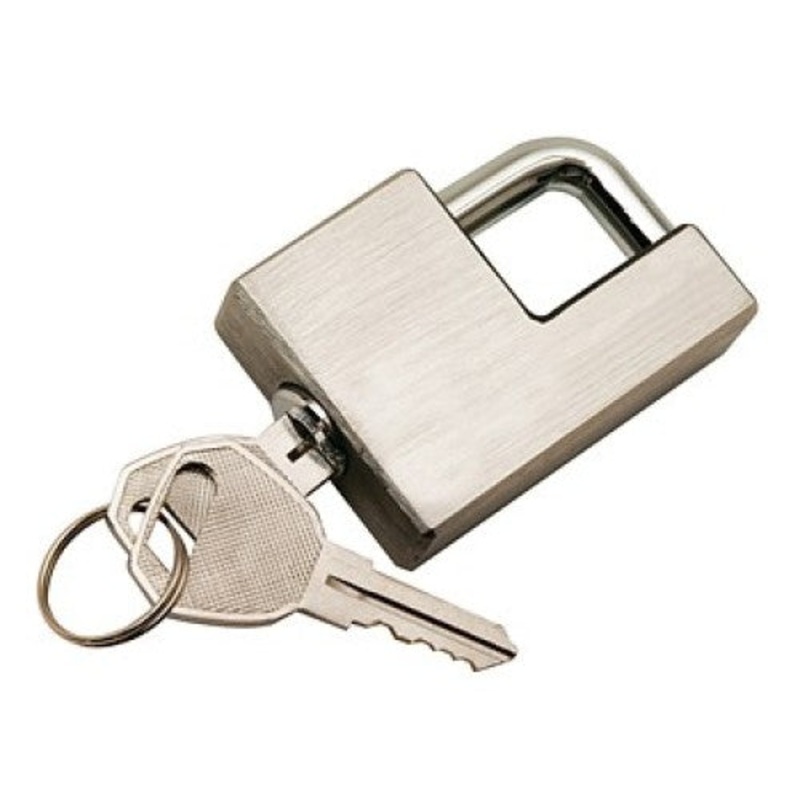 70058 – SECURTIY LOCK AND KEY STAINLESS STEEL TRAILER COUPLER LOCK