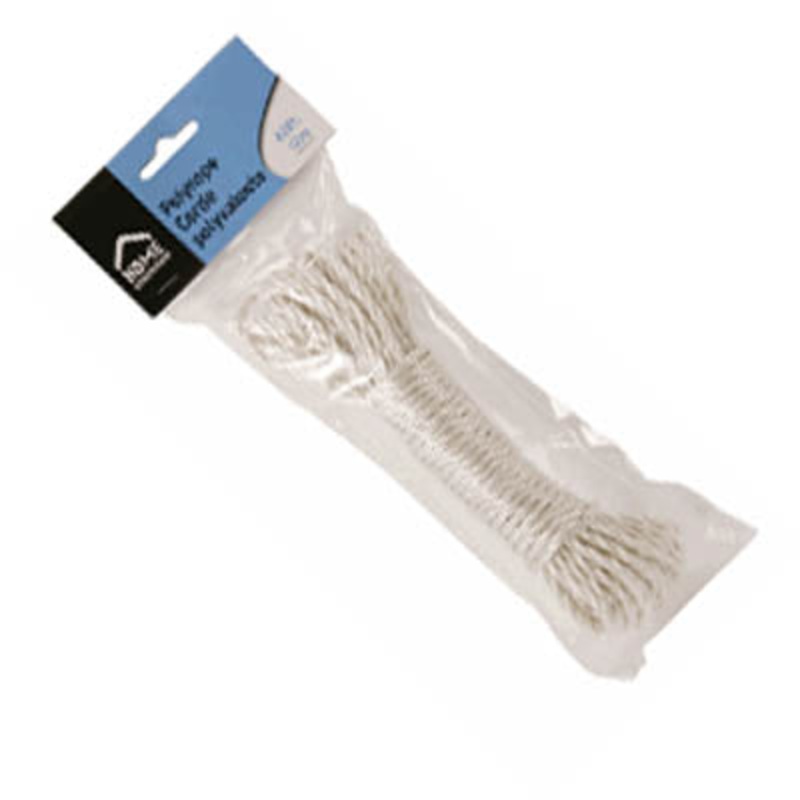 83396 – ROPE POLY TWISTED 4MMX40FT WHT