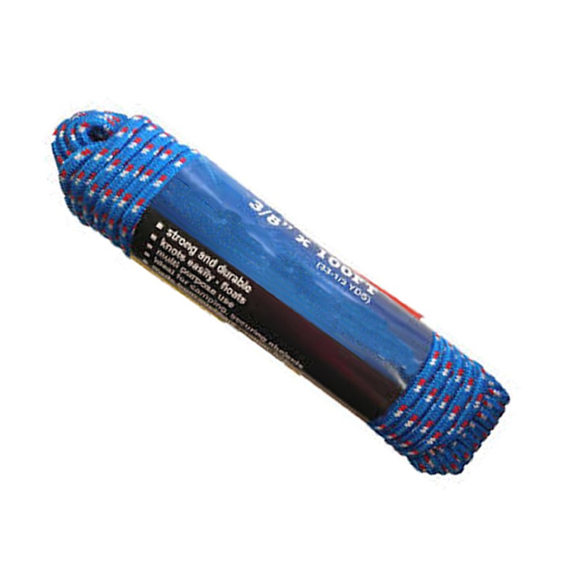 MFP8100 – ROPE POLY BRAID 3/8INX100FT CAPACITY LOAD OF 135LBS ASSORTED