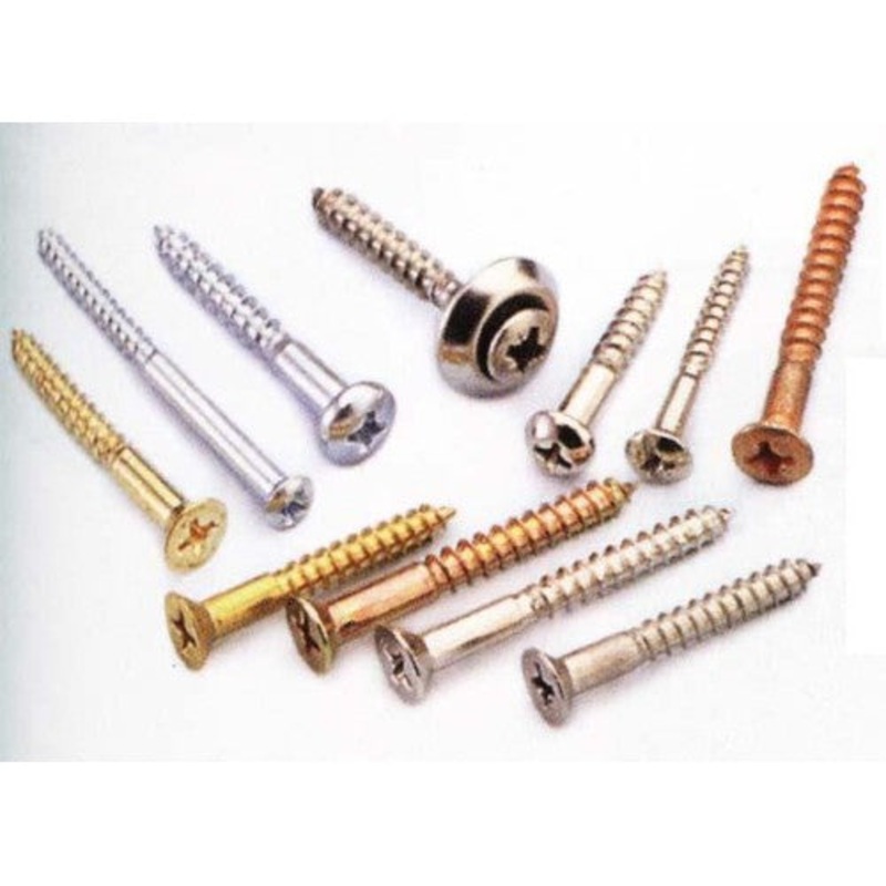 WHS-2313-FH – SCREW WOOD #8X2IN ROBERTSON FLAT HEAD NICKEL PLATED (24 pcs/pkg)