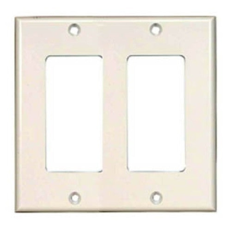 052-6995-2 – WALL PLATE DECORA ELECT 2POS WHT PLASTIC