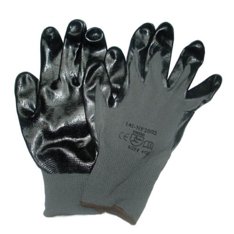 14I-NF2002-9 – GLOVES NITRILE LARGE GRY GREAT DEXTERITY OIL RESISTANT (12 pcs/pkg)