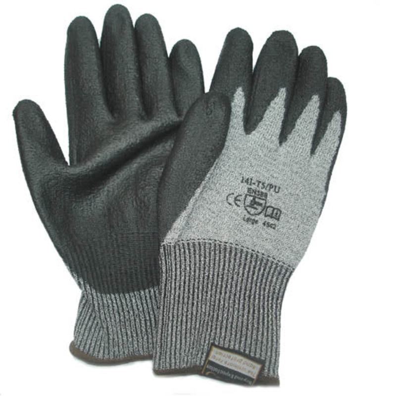 14I-T5/PU-LARGE – GLOVES CUT RESISTANT LARGE GRY EN388 CUT LEVEL OF 5