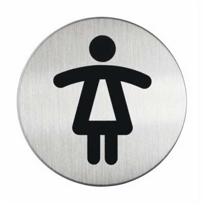 4904-23 – PICTOGRAM-WOMEN’S WC SYMBOL WITH ADHESIVE PADS