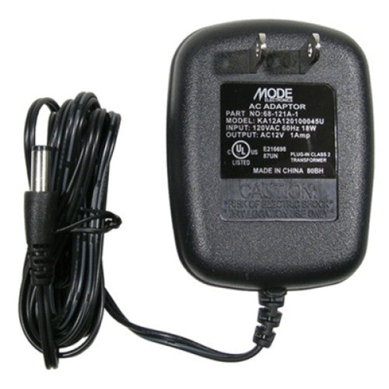 68-121A-1 – PSU 12VAC 1A 2.1MM PLUGIN IP:120VAC