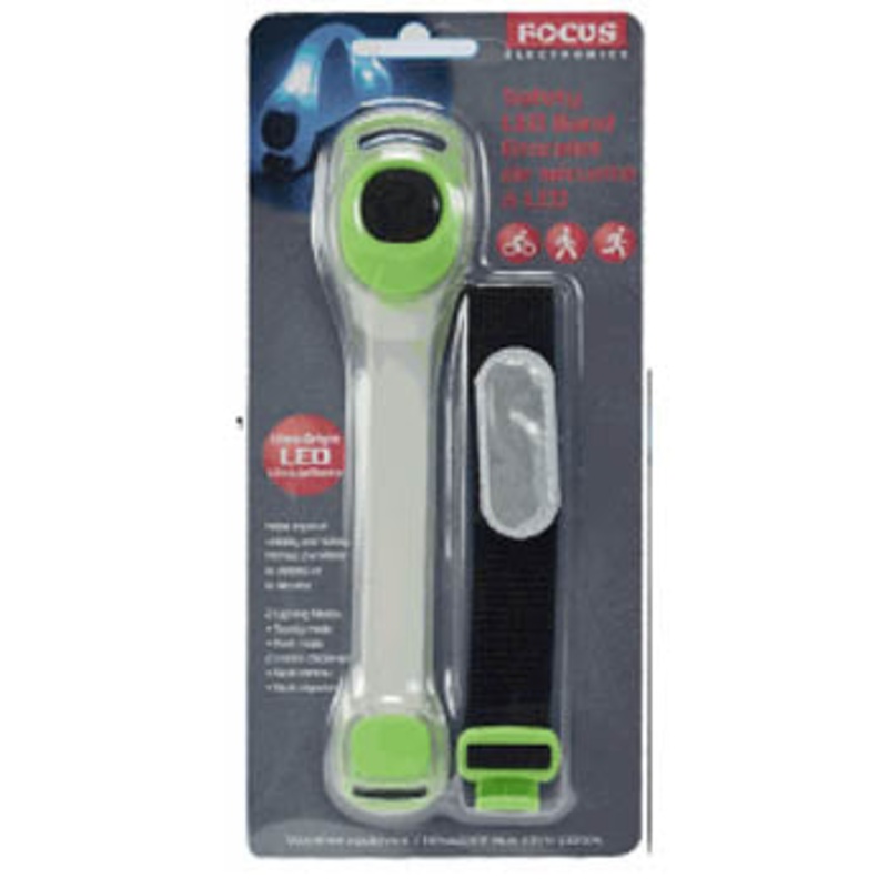 86741 – REFLECTIVE LED BAND ASSORTED COLORS 2CR2032 BATTERIES INCLUDE