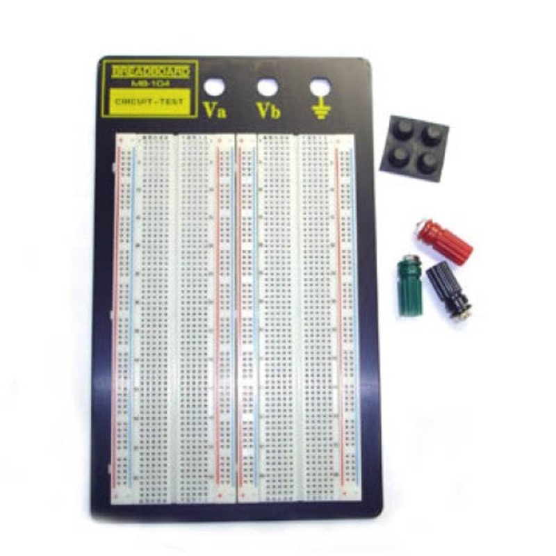 MB-104 – BREADBOARD 4 STRIP 4.5X6.5IN 1660 TIE POINTS AND BINDING P