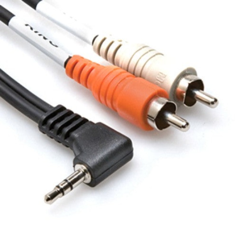 44-345 – AUDIO CABLE 3.5 STEREO PL RA RCA RCAPLX2 6FT TIN