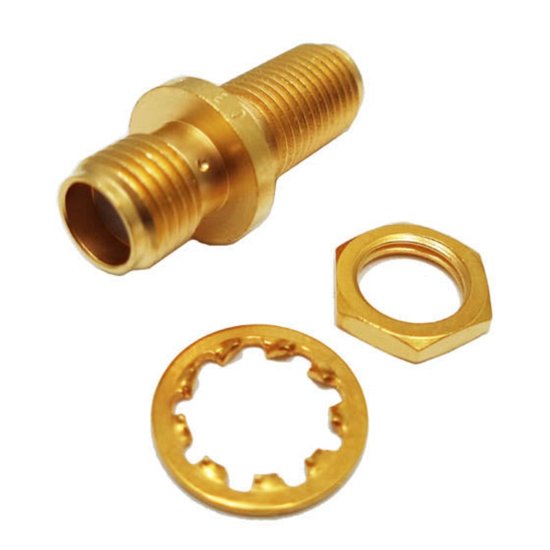 901-120 – SMA COUPLER JACK-JACK CHMT GOLD