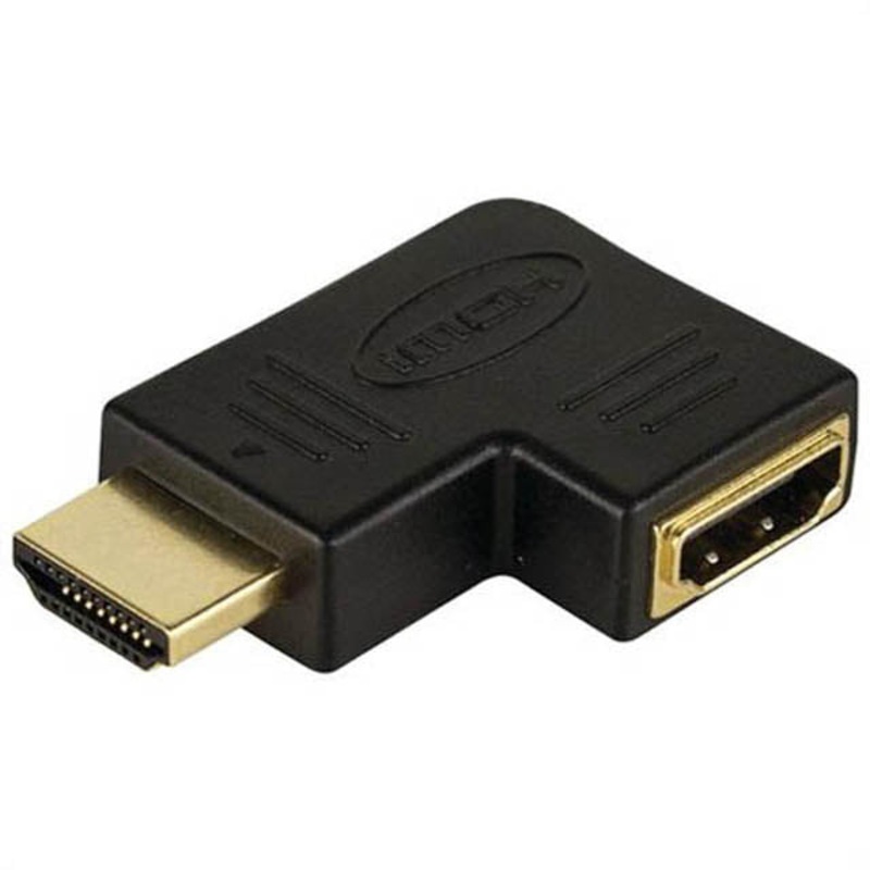 AS-HDFLATLFT – HDMI MALE-FEM ADAPTER FLAT LEFT VERTICAL