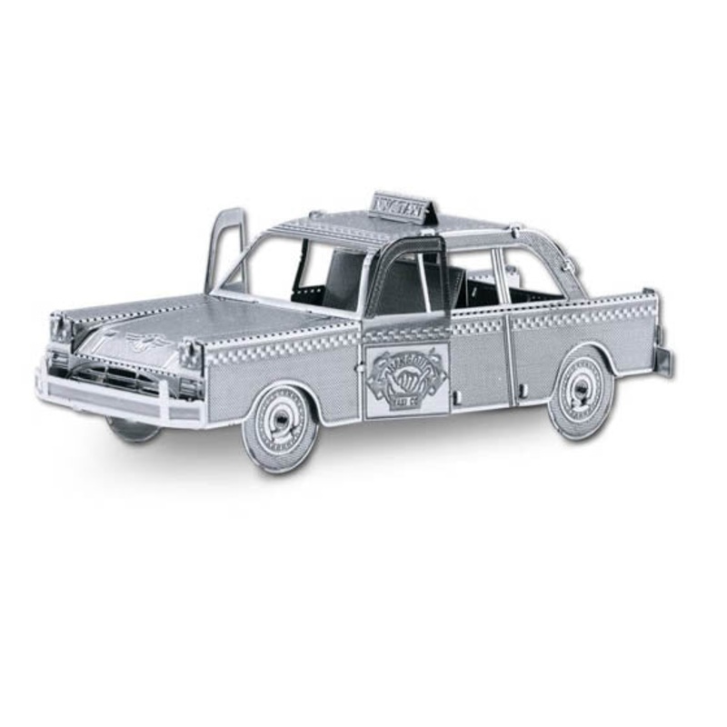 MMS007 – CHECKER CAB TAXI METAL EARTH 3D LASER CUT MODEL