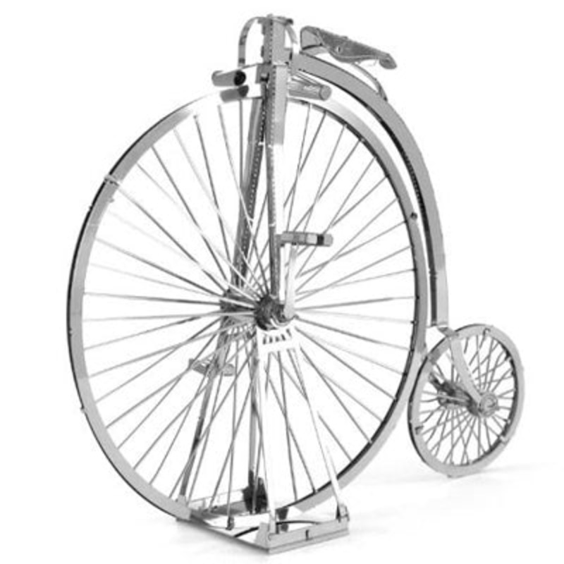 MMS087 – HIGH WHEEL BICYCLE 2 SHEETS METAL EARTH 3D LASER CUT MODEL