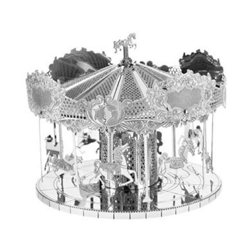 MMS089 – MERRY GO ROUND-METAL EARTH 3D LASER CUT TWO SHEET MODEL KIT