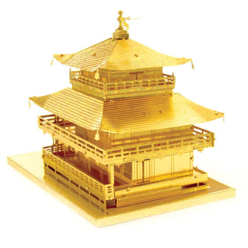MMS090G – KINKAKU-JI GOLD METAL EARTH 3D LASER CUT MODEL