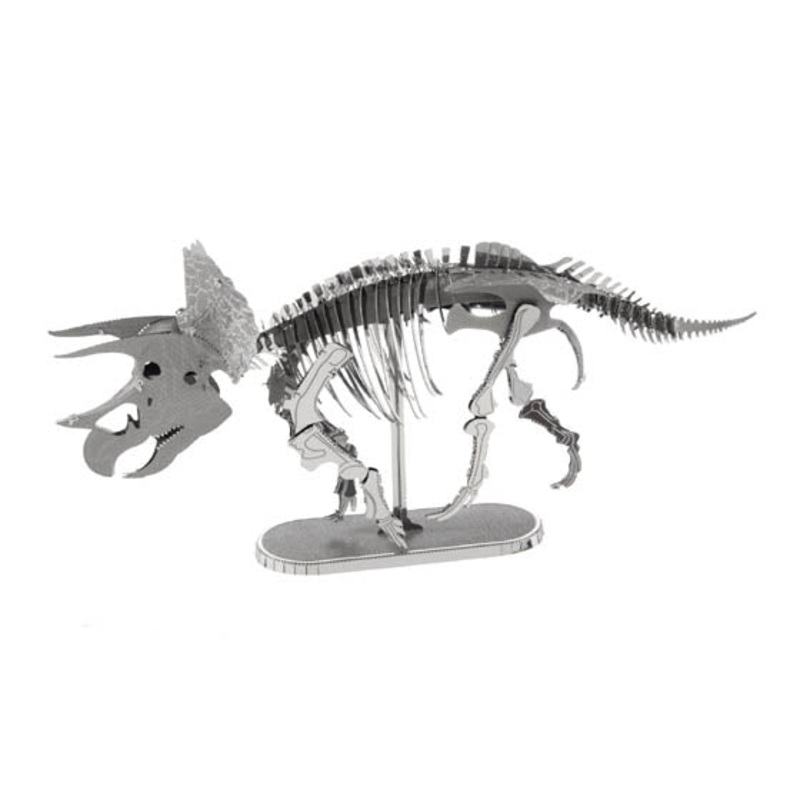 MMS101 – TRICERATOPS-TWO SHEET MODEL METAL EARTH 3D METAL MODEL KITS