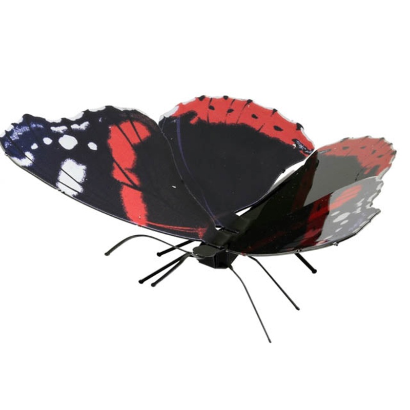 MMS129 – BUTTERFLY RED ADMIRAL METAL EARTH 3D METAL MODEL KITS