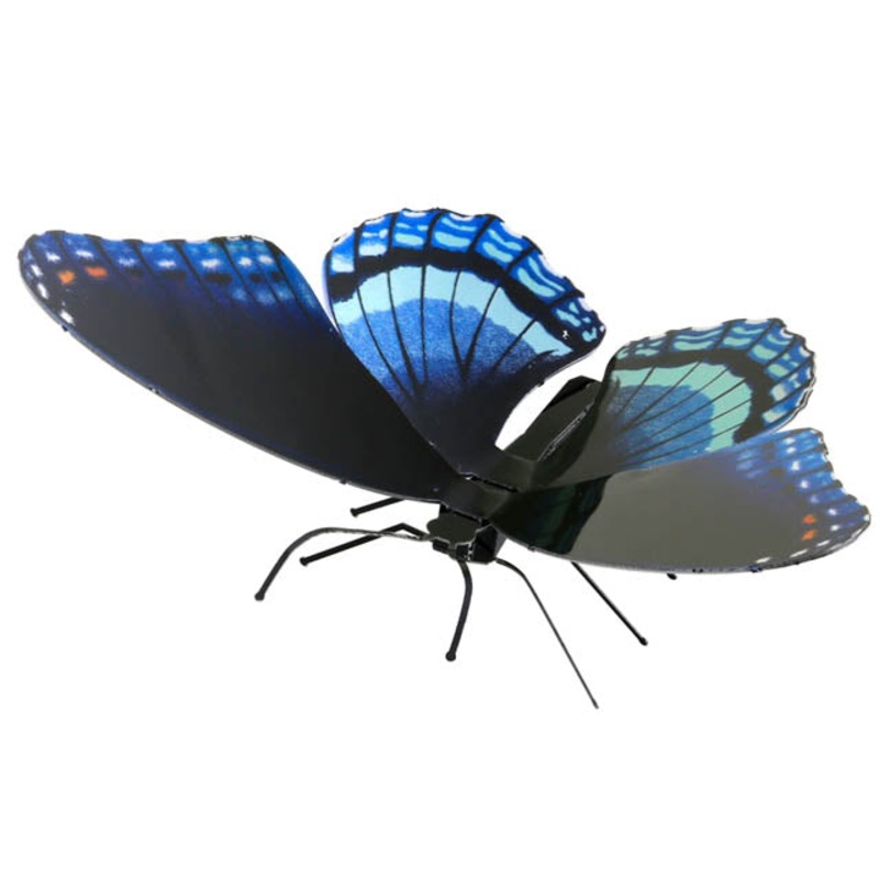 MMS130 – BUTTERFLY RED SPOTTED PURPLE METAL EARTH 3D LASER CUT MODEL