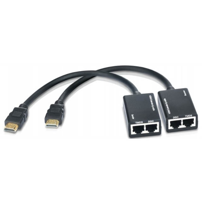 PRO2093-30 SUPPORT 3D – HDMI TO 2XCAT5E/CAT6 EXT 30M 1080P NON-POWERED