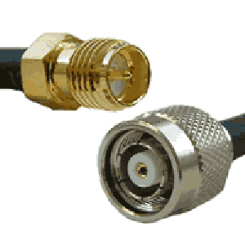 WFI-TNCSMA-6 – RP-TNC MALE TO RP-SMA FEM CABLE BLK 6FT RG58