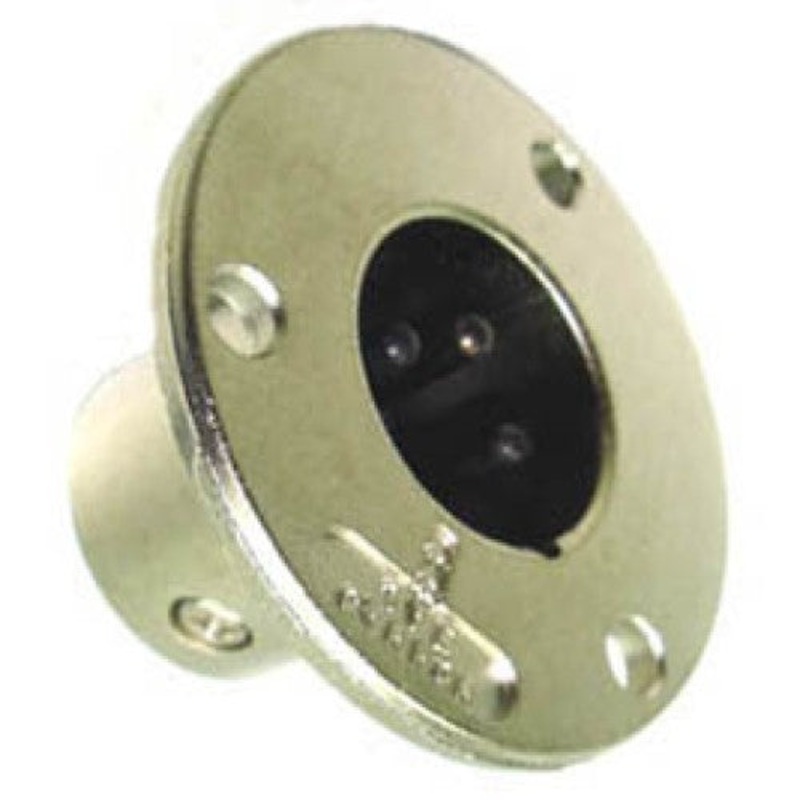 5112 – XLR 3PL CHASIS MOUNT TIN SOLDER METAL
