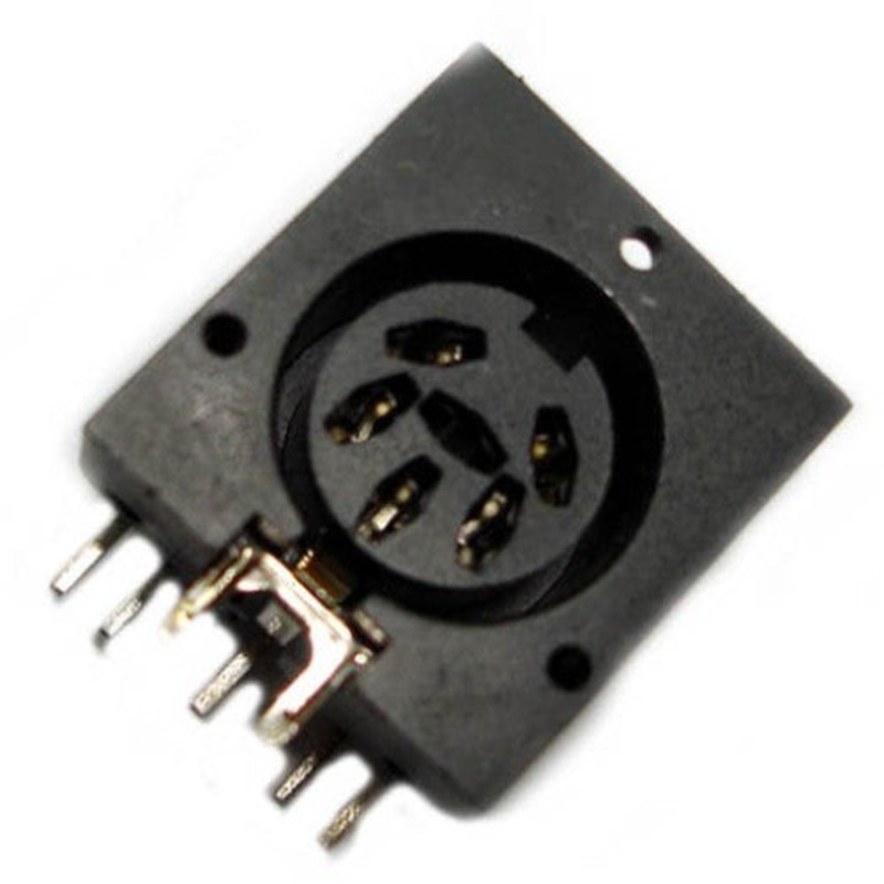 GBQ-287 – DIN JACK 5POS PCRA PLASTIC 270DEG