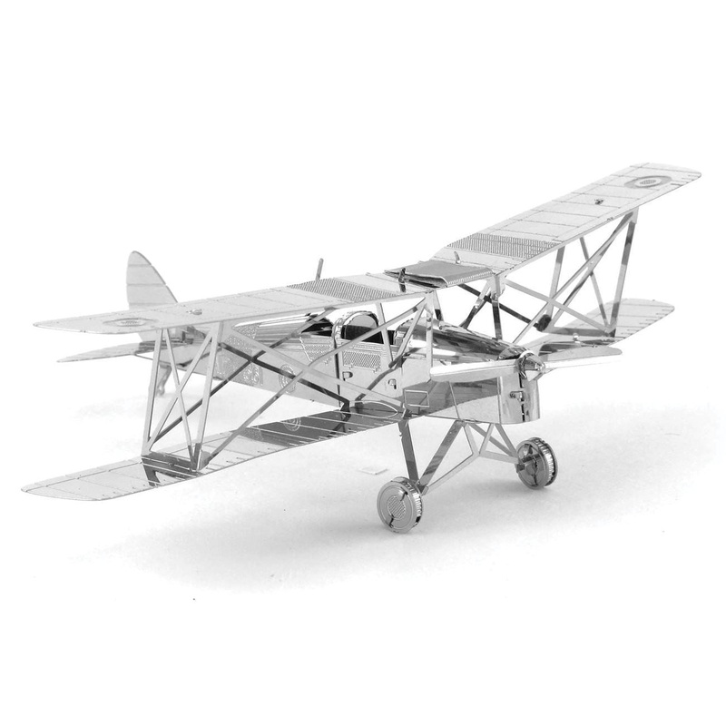 MMS066C1 – DE HAVILLAND TIGER MOTH METAL EARTH 3D LASER CUT MODEL
