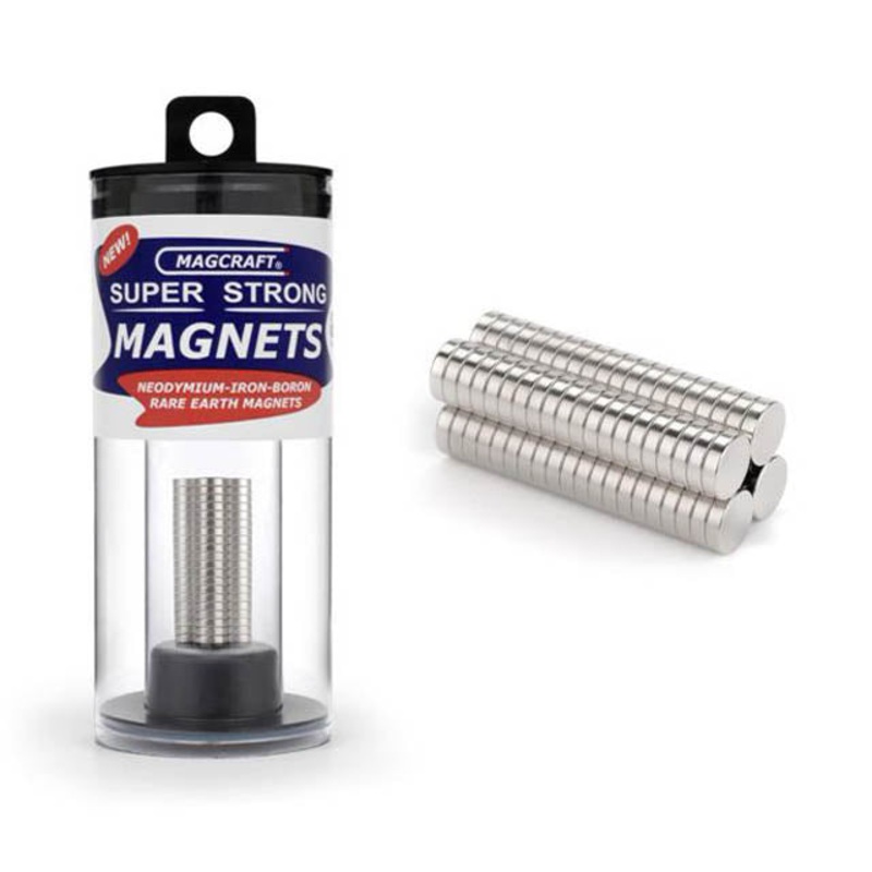 NSN0601 – MAGNET DISC 6.3X2.5MM 0.97KG PULL FORCE RARE EARTH NEODYMIUM (50 pcs/pkg)