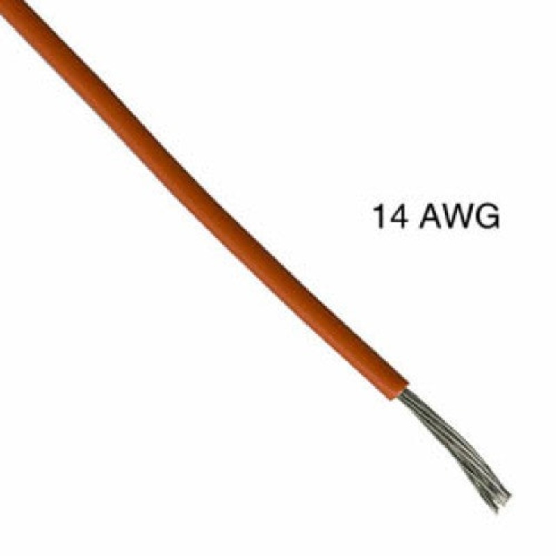T0817-21-04 – WIRE STRANDED 14AWG 100FT ORANGE TC PVC FT1 6V 15C