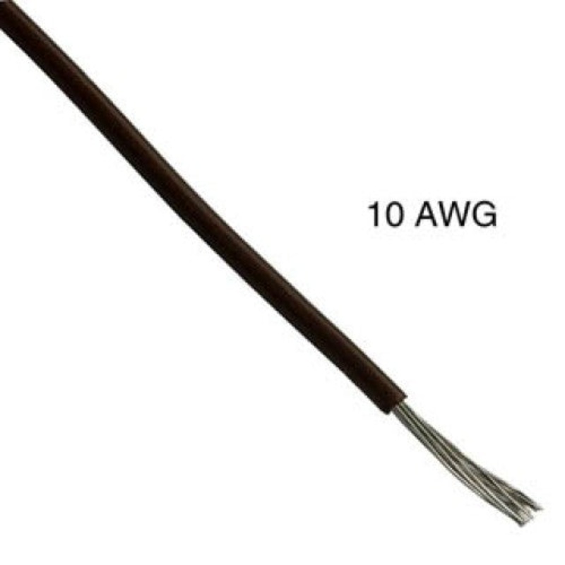T0819-21-08 – WIRE STRANDED 10AWG 100FT BROWN TEW PVC FT1 600V 105C
