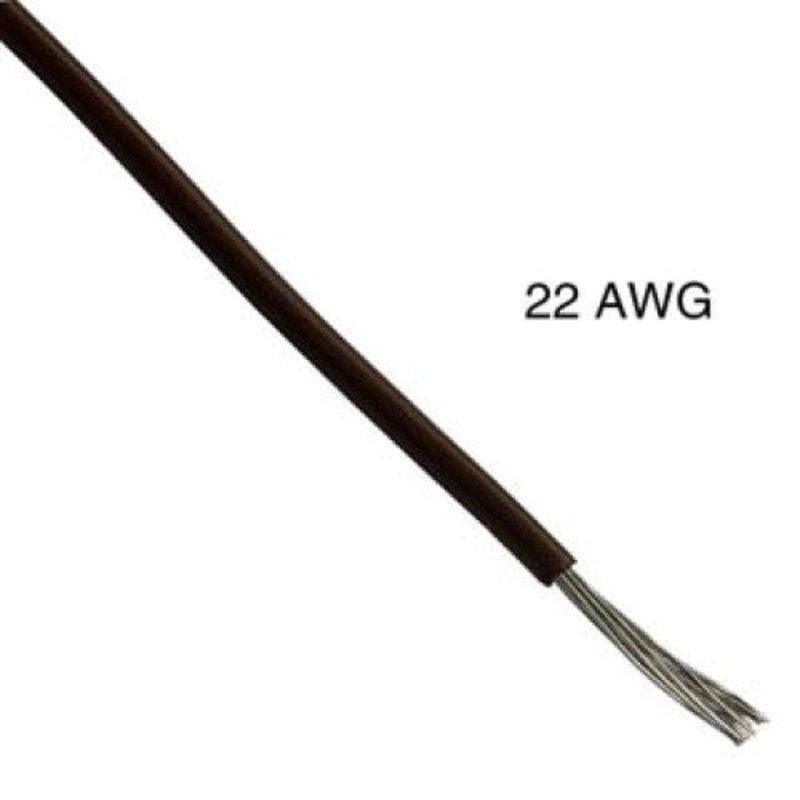 T1011-21-08 – WIRE STRANDED 22AWG 100FT BROWN TC PVC FT1 3V 15C
