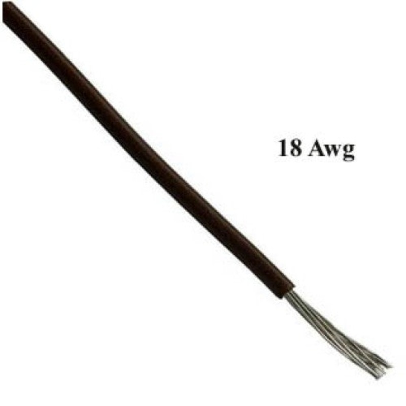 T1016-21-08 – WIRE STRANDED 18AWG 100FT BROWN TC PVC FT1 3V 15C