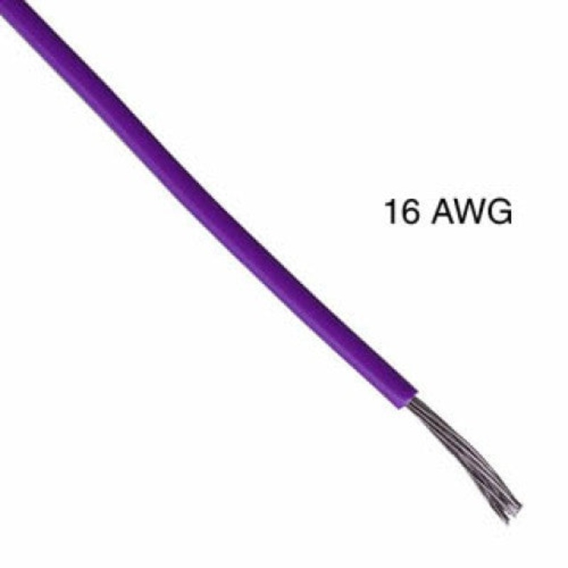 T1018-21-19 – WIRE STRANDED 16AWG 100FT PURPLE TC PVC FT1 3V 15C