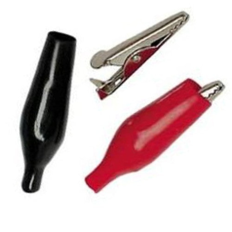 TL-210 – ALLIGATOR CLIP 55MM-THREADED SCREW ON STD BLK/RED (2 pcs/pkg)