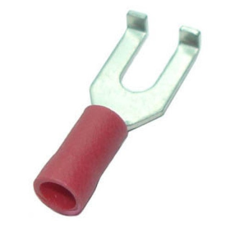 160134-100 – SPADE FLANGE RED #6 22-18AWG ID-3.7MM WIDTH-8.5MM (100 pcs/pkg)