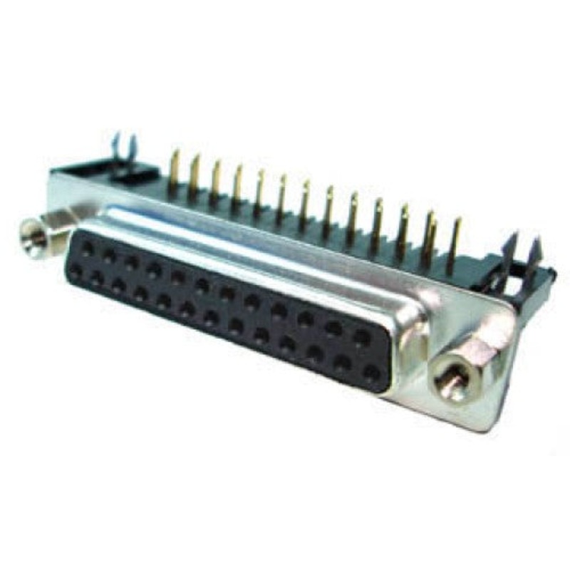 9160 – DB25F PCRA TIN SHORT FOOT  (5 pcs/pkg)