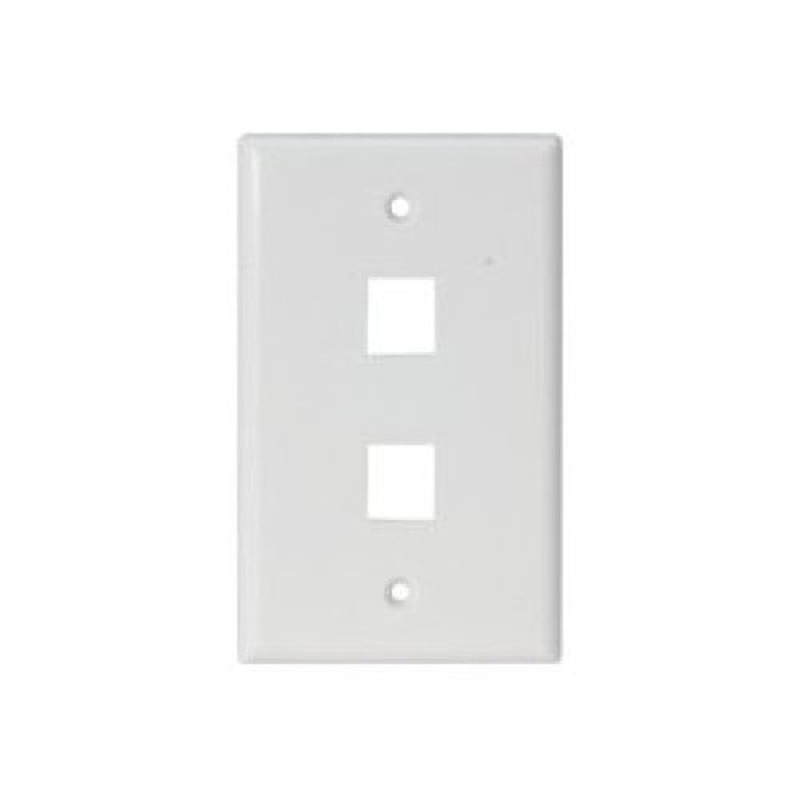 CAT-503-2 – WALL PLATE 2PORT WHITE