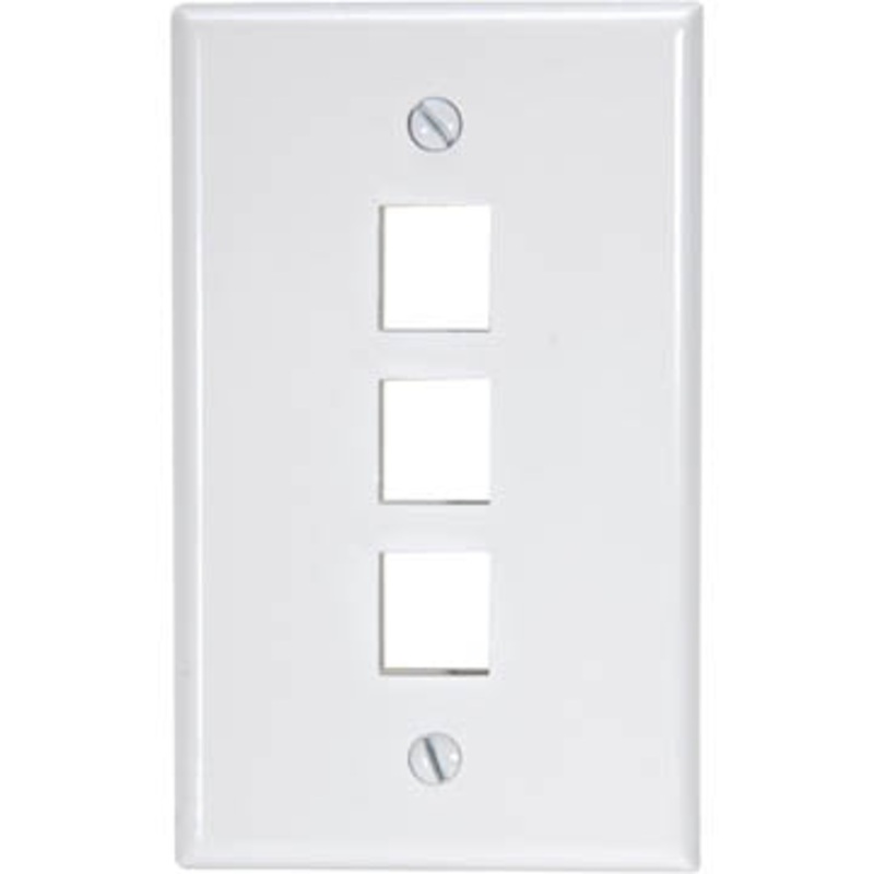 CAT-503-3 – WALL PLATE 3PORT WHITE