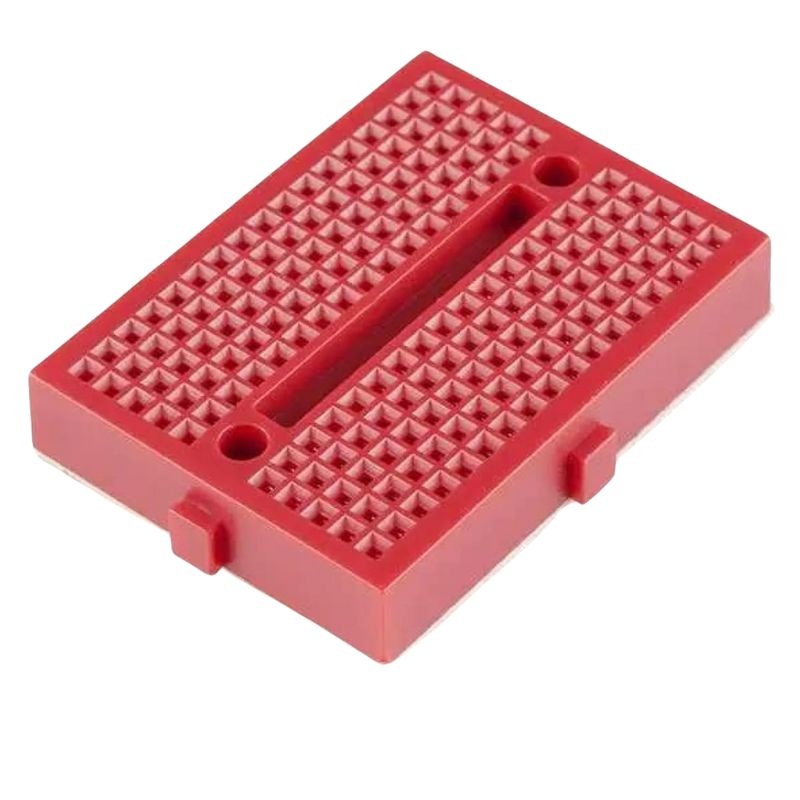 EBB-121RED – BREADBOARD 2 STRIP 1.8X1.4IN 170 TIE POINTS RED