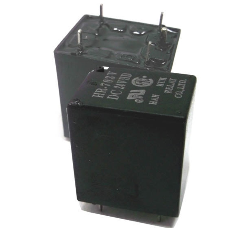 HR-703V – RELAY DC 12V 1P2T 10A 5P PCMT 10A/120VAC/30VDC