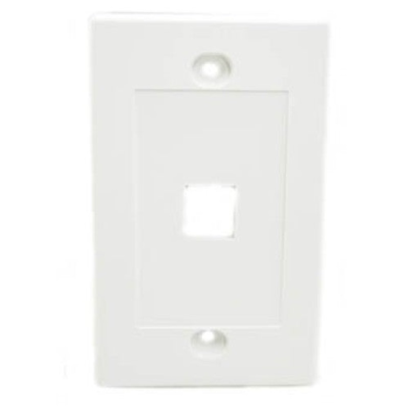 J317A-V1 WH – WALL PLATE 1PORT WHITE DESIGN