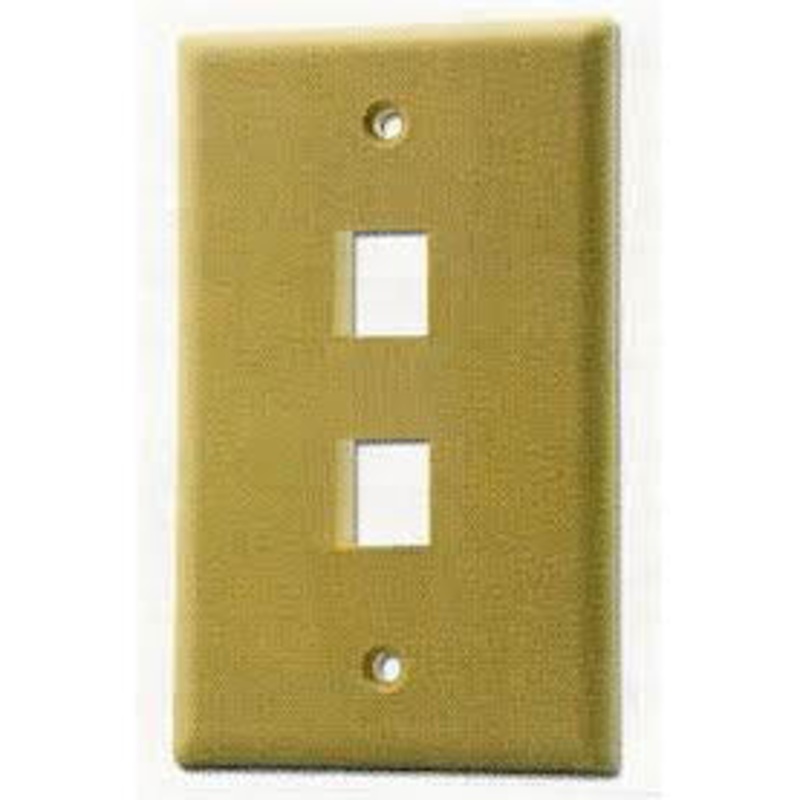 NP-JF2I – WALL PLATE 2PORT IVORY