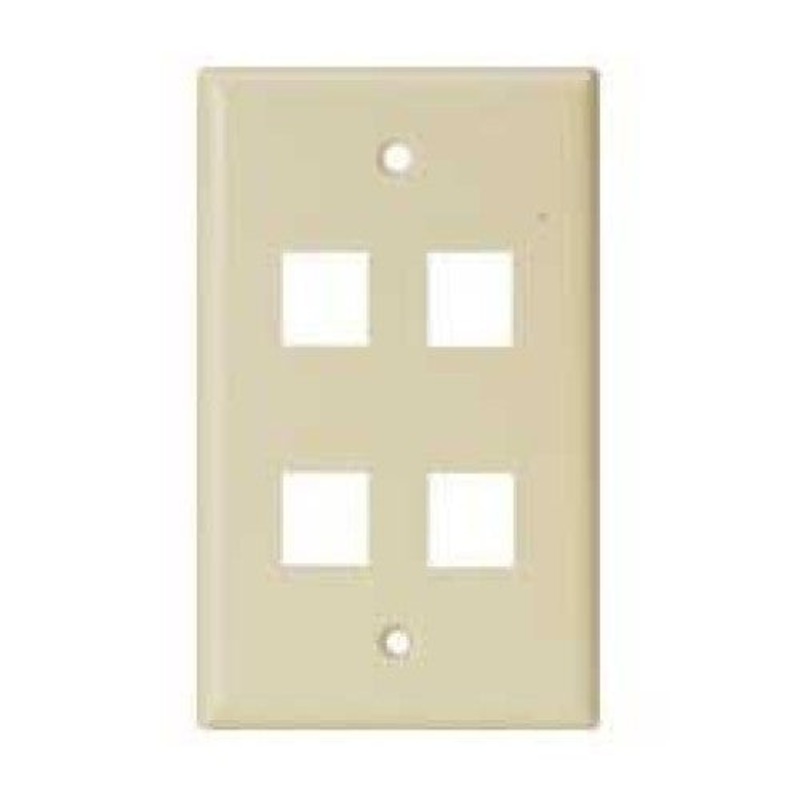 NP-JF4I – WALL PLATE 4PORT IVORY