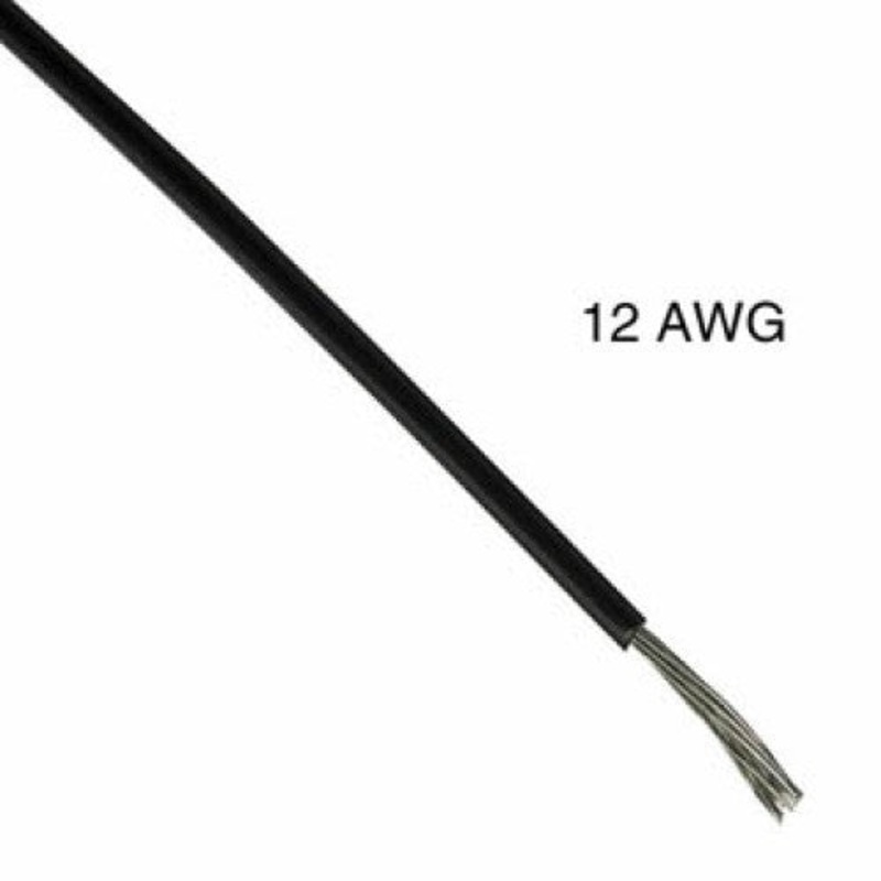 T0818-21-01 – WIRE STRANDED 12AWG 100FT BLACK TC PVC FT1 6V 15C